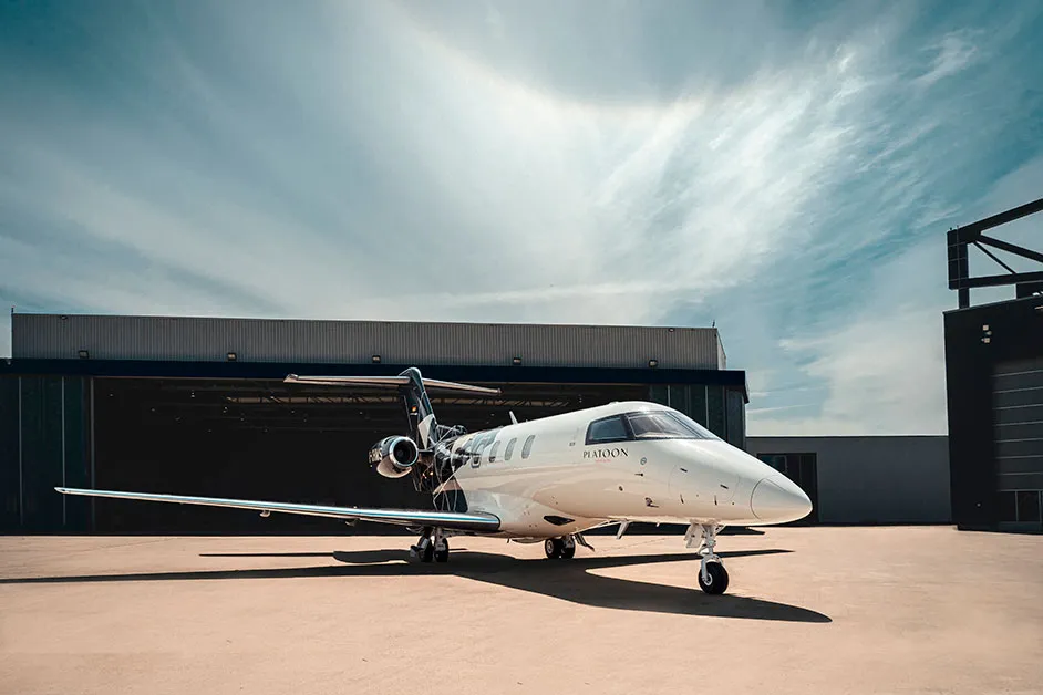Pilatus PC-24 outside hanger