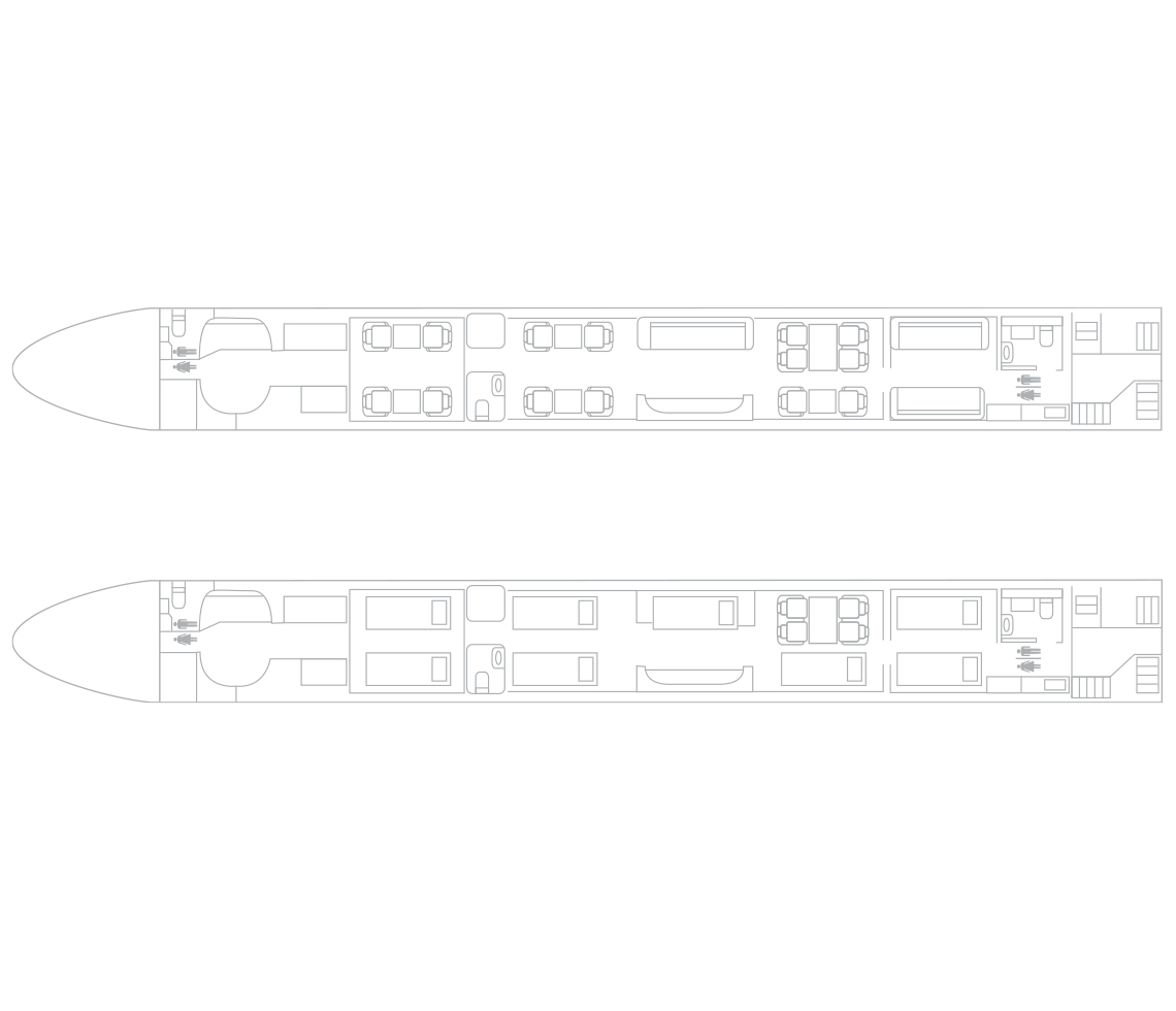 Embraer Lineage 1000 private jjet charter interior cabin specifications
