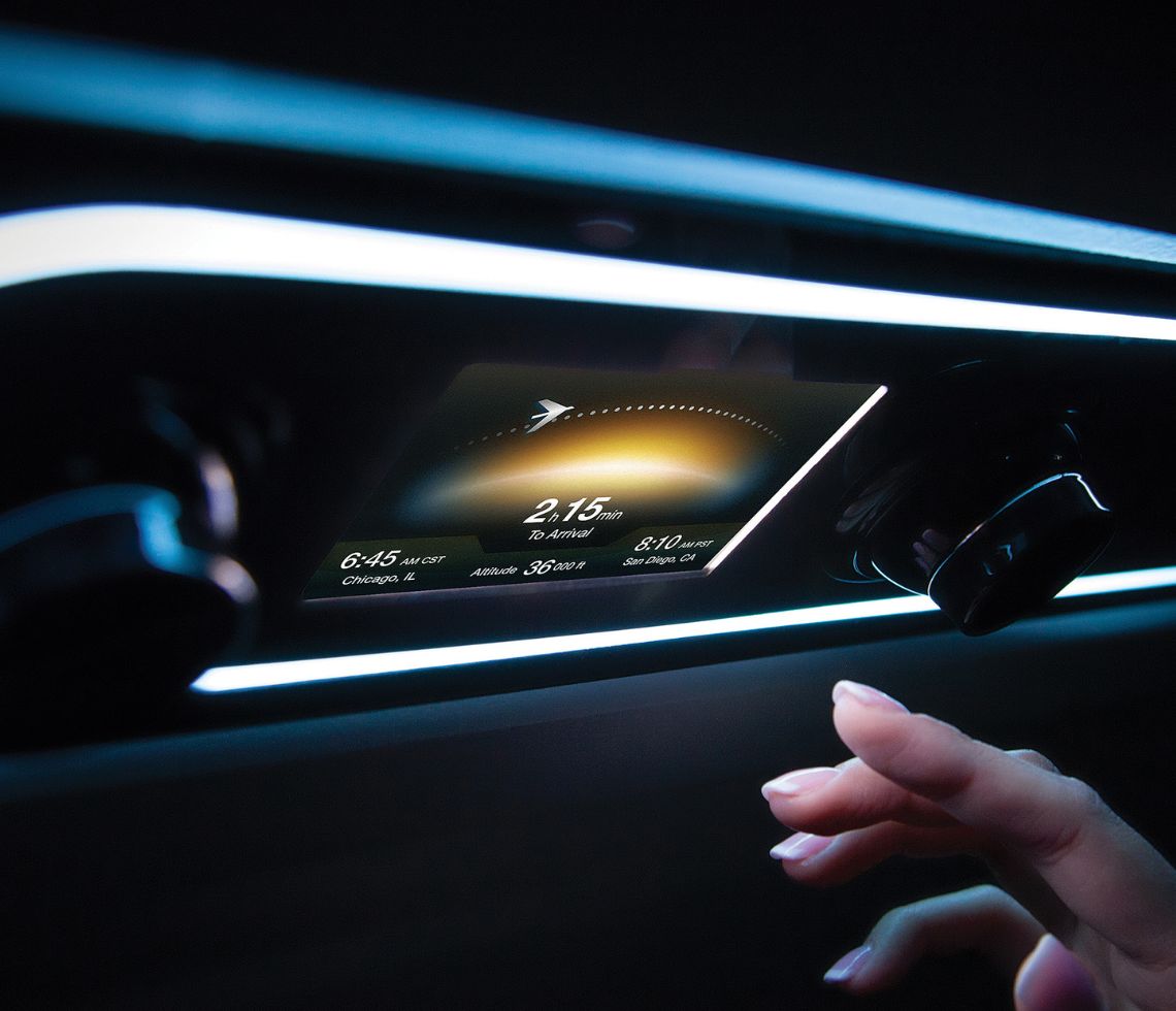 Embraer Praetor 600 interior cabin control